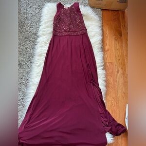 Burgundy Maxi dress